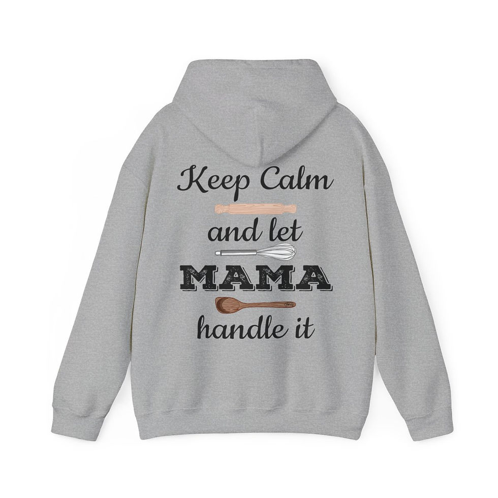 Miniatura: Keep Calm and Let Mama Hoodie 006KCAUV