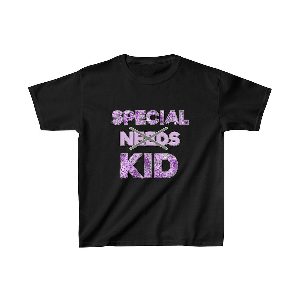 Miniatura: Special (Needs) Kid PURPLE Kids Tee 017SKCNB