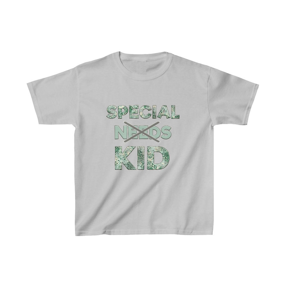 Miniatura: Special (Needs) Kid GREEN Kids Tee 014SKBNB