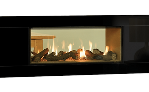 Studio Duplex in wall gas fire