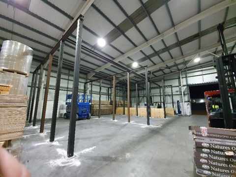 inside a warehouse