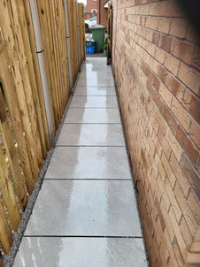 side path next to a house