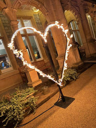 Flaming heart decoration