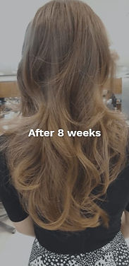 Long hair after 8 weeks of treatment
