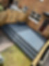 Garden decking with fence