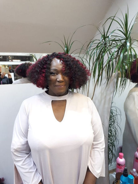 Natural dyed Afro hair