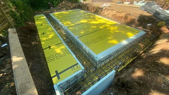 Piled ground beam