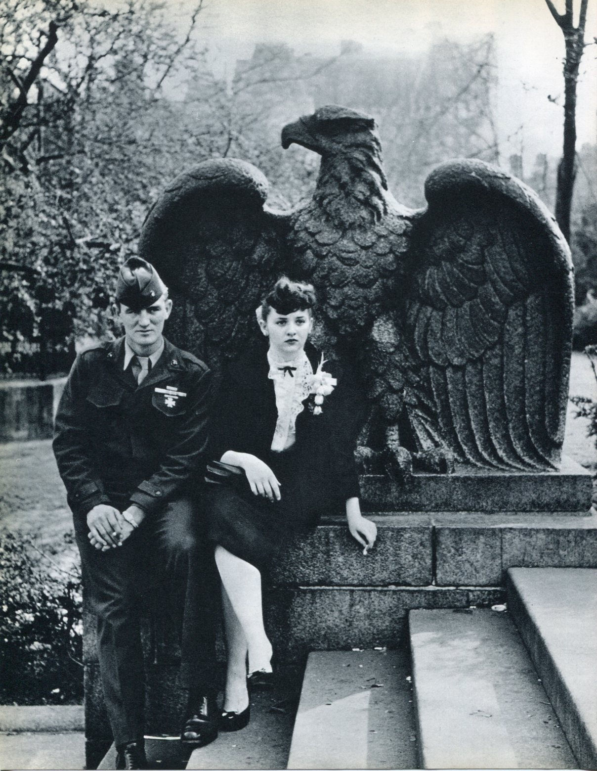 William Klein, NYC - Couple with Eagle