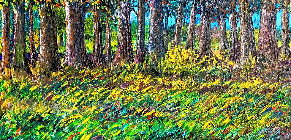 "Deep in the Forest" © by Terri L. Stricker - Original Oil on Canvas