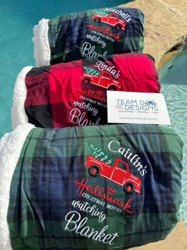 Movie Watching Blanket Hallmark Christmas Movie Throw Christmas - Main Image