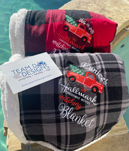 Sherpa Blanket Hallmark Christmas Movie Throw Hallmark Christmas