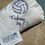 Thumbnail: Volleyball Blanket/Personalized Volleyball Blanket/Embroidered Volleyball Gift/T