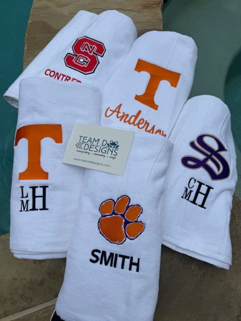 Thumbnail: Custom College Personalized Beach Towels~a Grad Gift