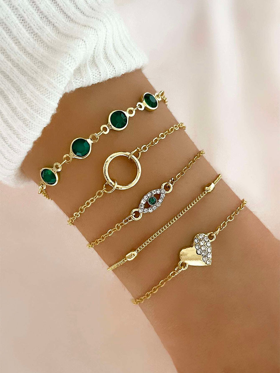 Thumbnail: Butterfly & Heart Bracelet