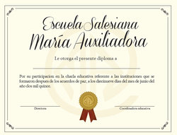 Diploma - Escuela Maria Auxiliadora