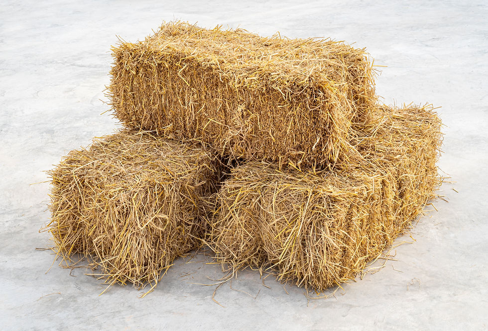 Weizenstroh in HD-Ballen