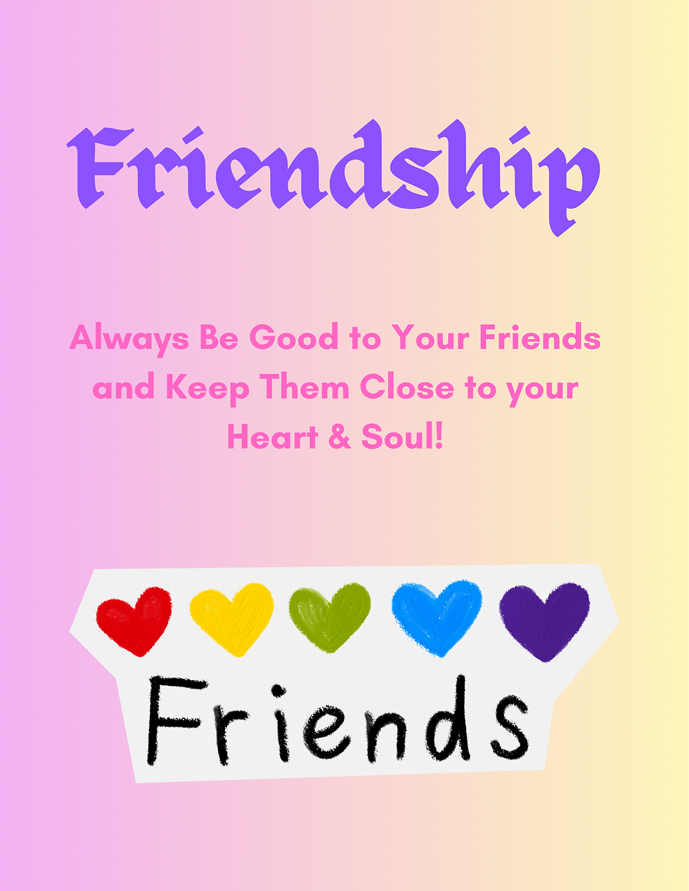 Thumbnail: Poster on Friendship