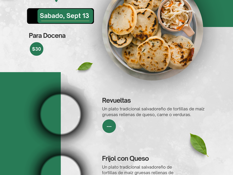 Venta de Pupusas: Esto Sabado