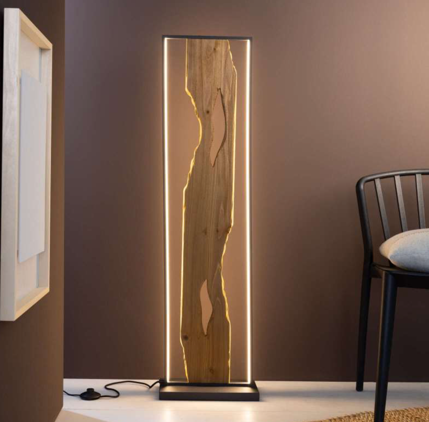 Stehleuchte Elea 1 – LED Stehlampe im modernen Holzdesign