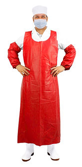 Disposable TPU Apron带袖套(Red).jpg