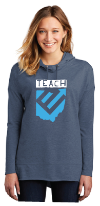 TEACH LADIES LONG SLEEVE HOODIE