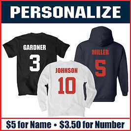 Personalize Your Apparel (Click Here for Details)