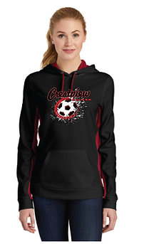 LADIES CRESTVIEW SOCCER SPLASH COLORBLOCK HOODIE