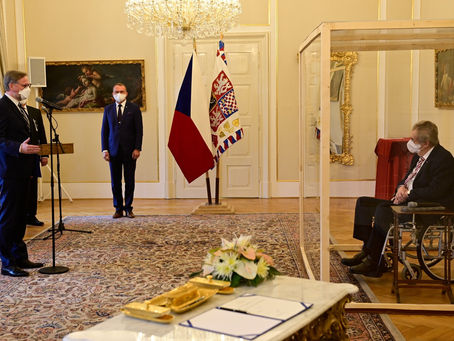 Czech President's first bubble interview with a pirate