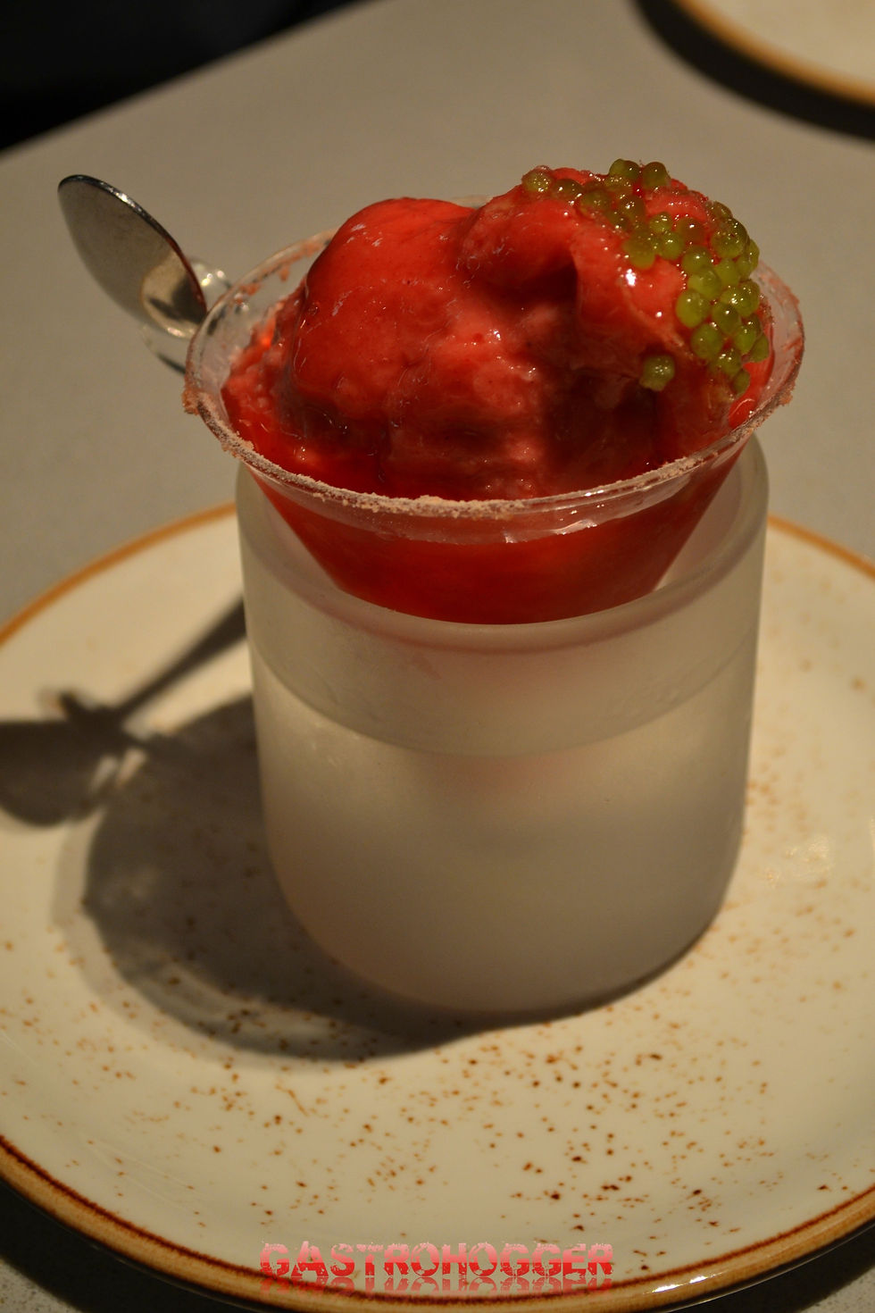 Kokum Margerita with chilli caviar