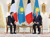 Visite officielle du président français Emmanuel Macron au Kazakhstan. Crédit photo @Ambassade du Kazakhstan
