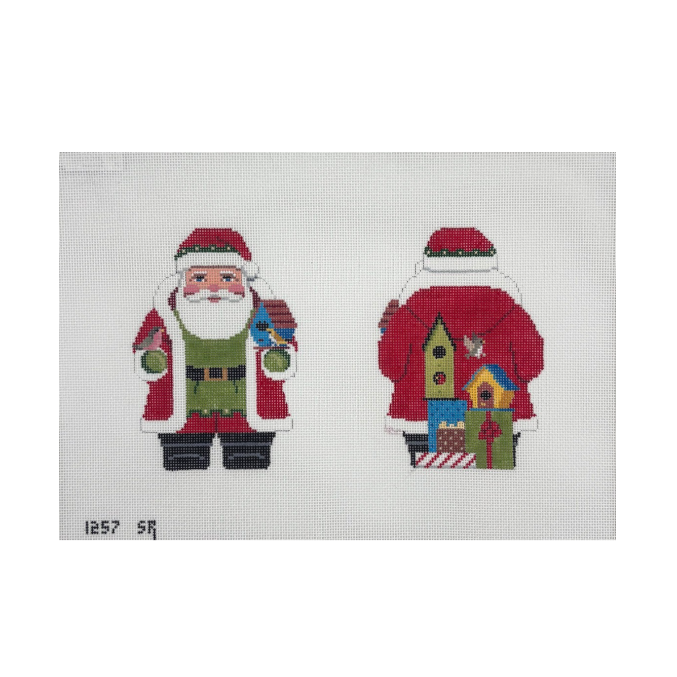 Birdhouse Santa - Two Sided