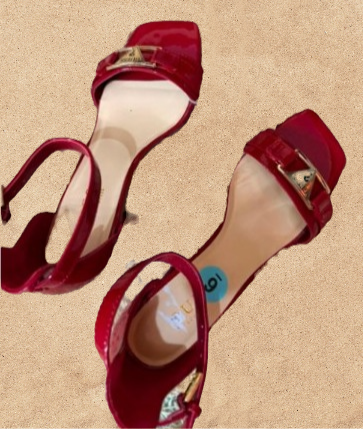 Sandalias rojas