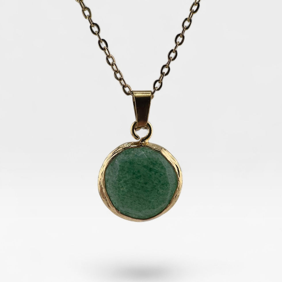 Thumbnail: Green Aventurine Round Necklace
