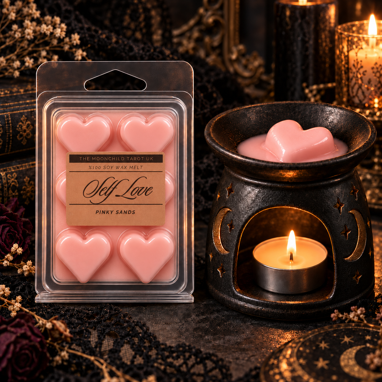 Self Love Heart Clamshell Wax Melt – Pinky Sands