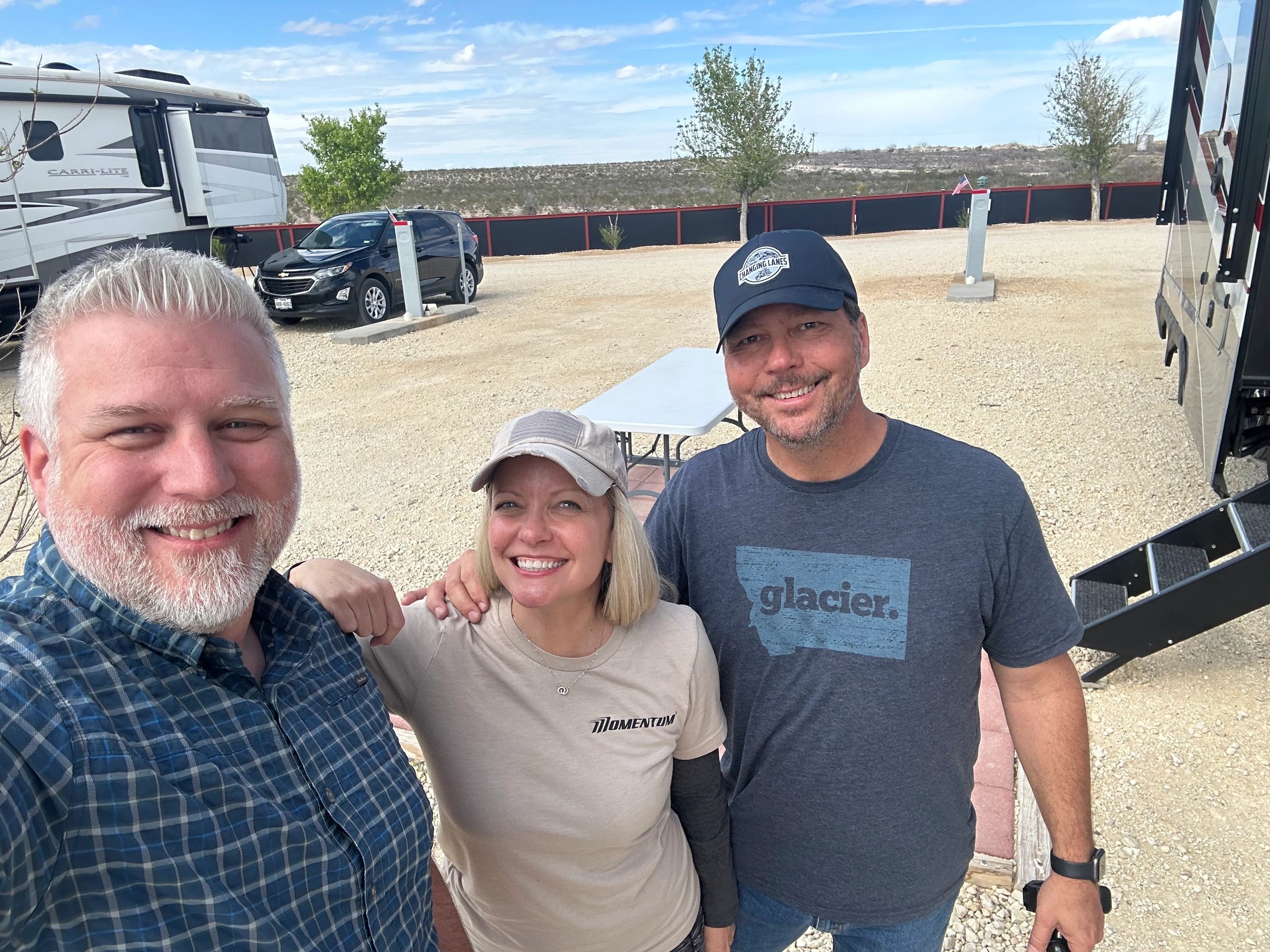 Chad with Chad and Tara from Changing Lanes