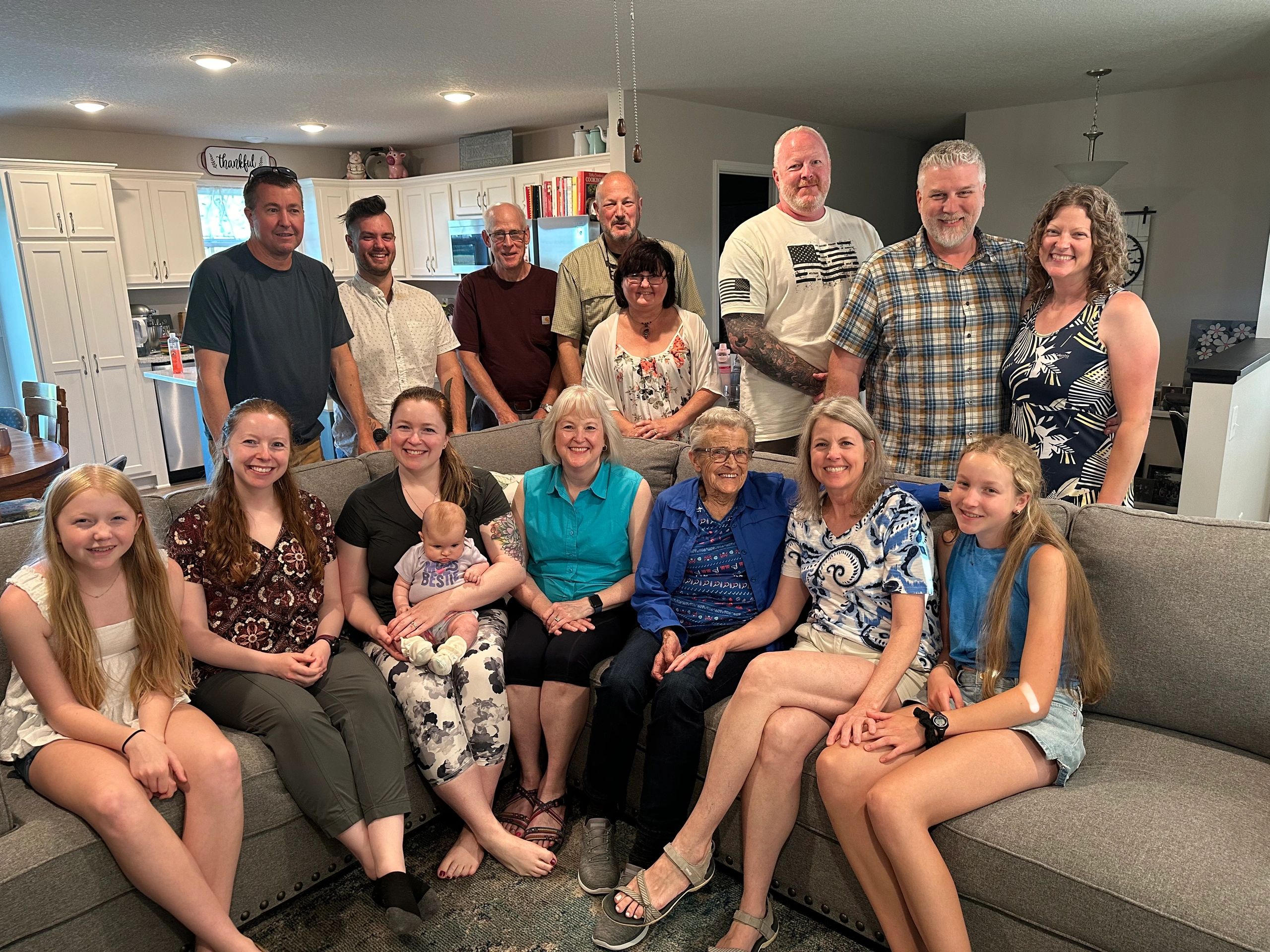 We got together with the Armstrong side (Ann's family)!