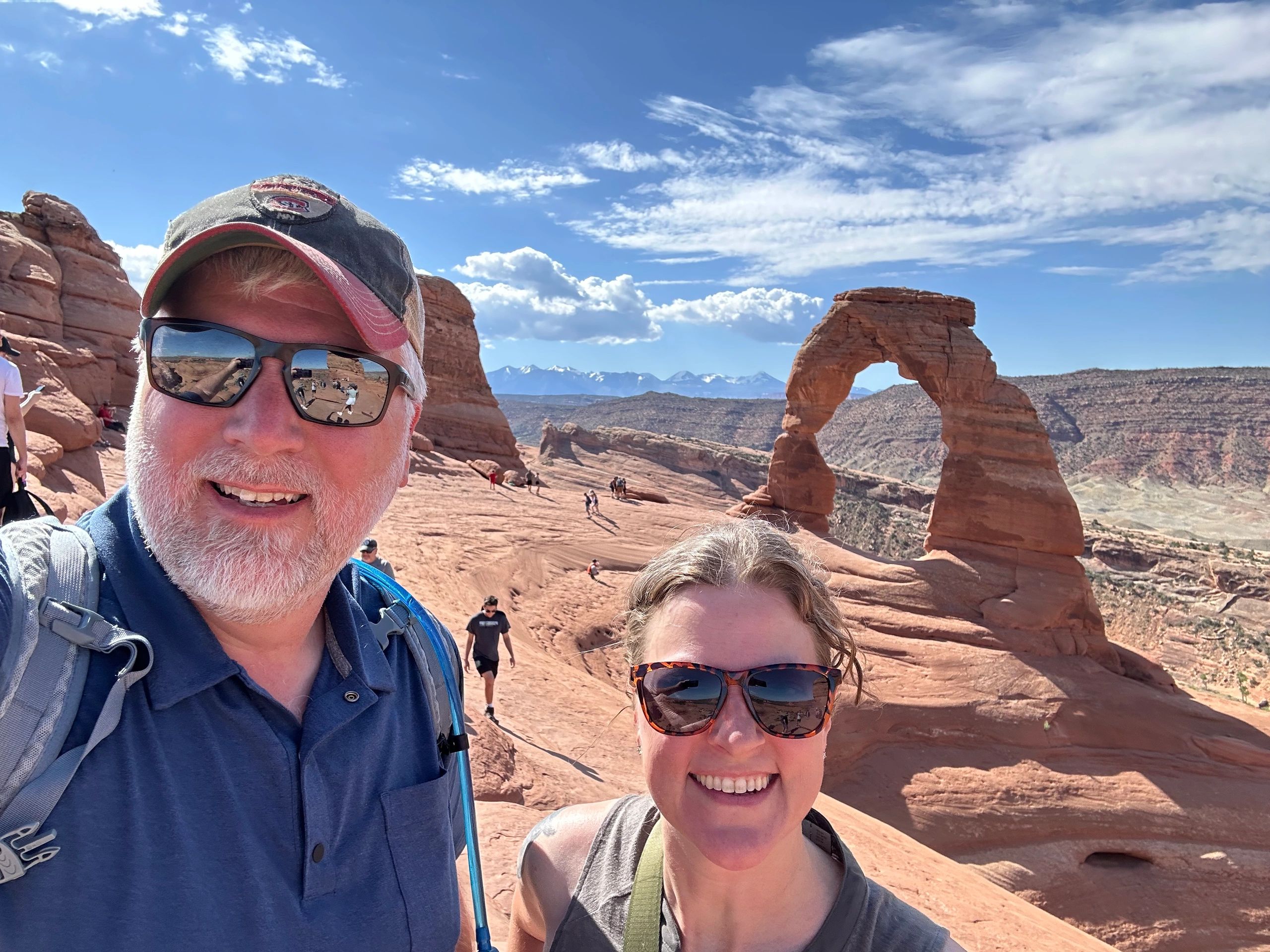 What an amazing view at the pinnacle of Delicate Arch