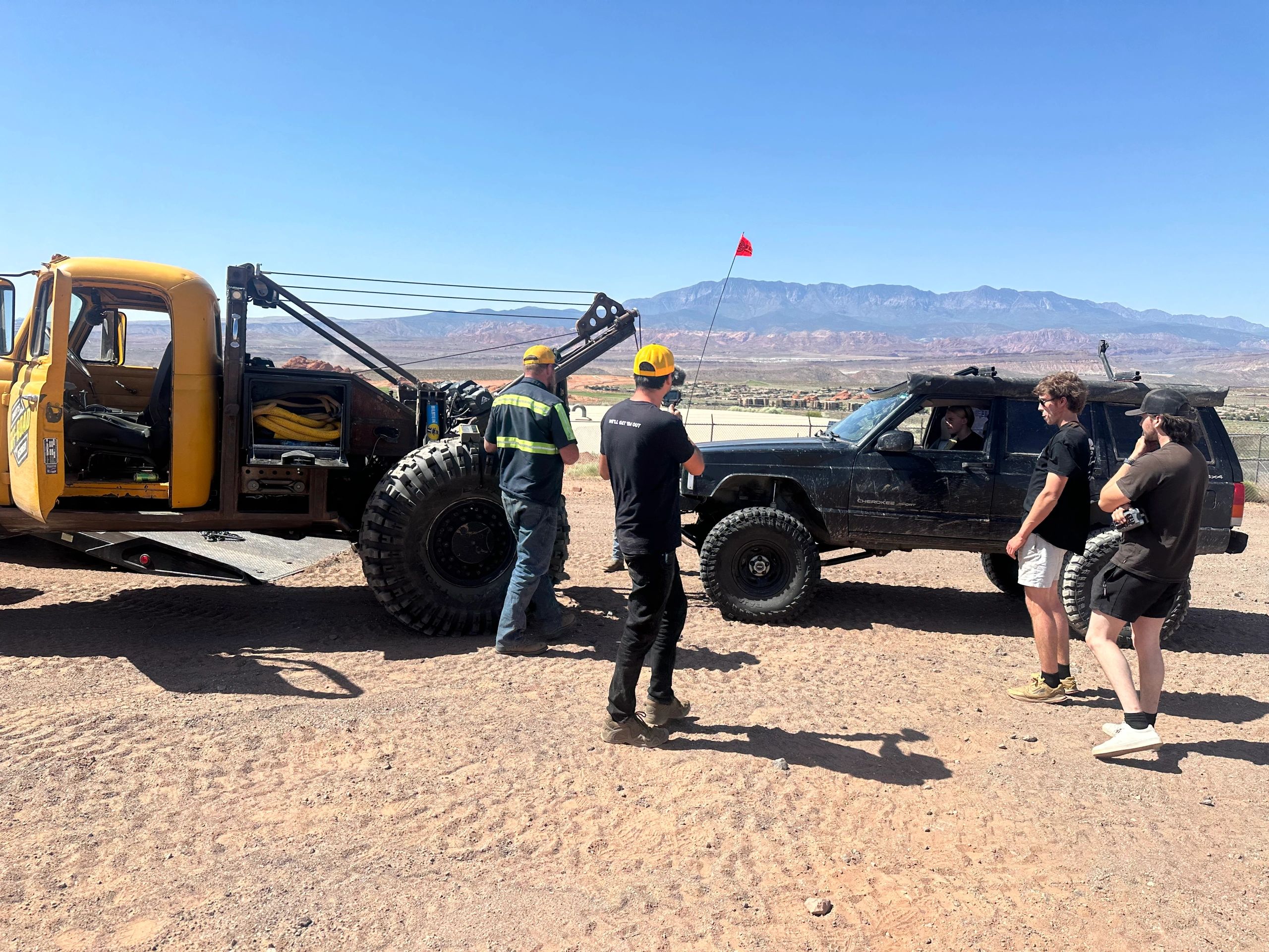We watched them finish the job and said hi to the crew!