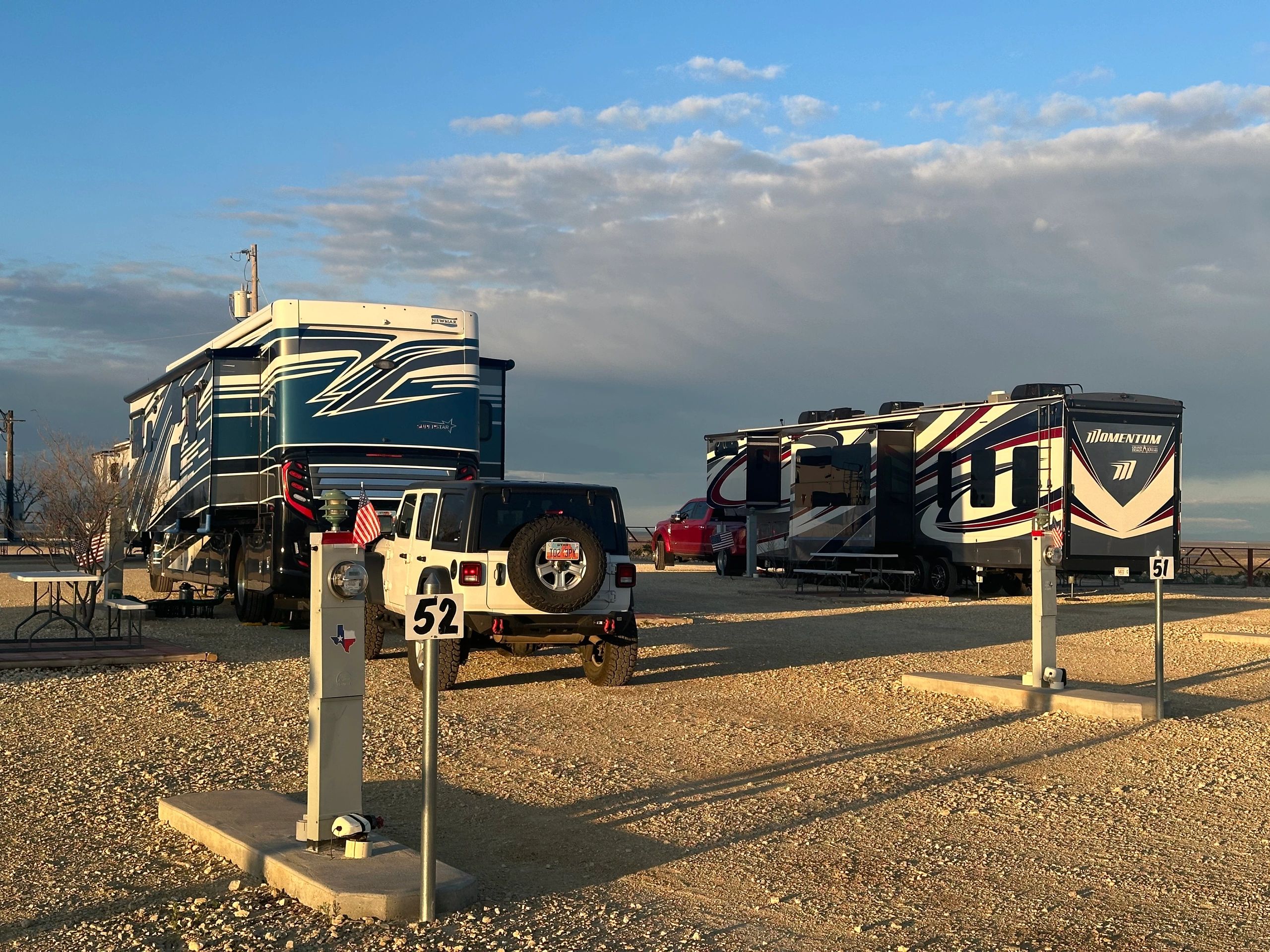 Our rig and Changing Lanes' rig :)