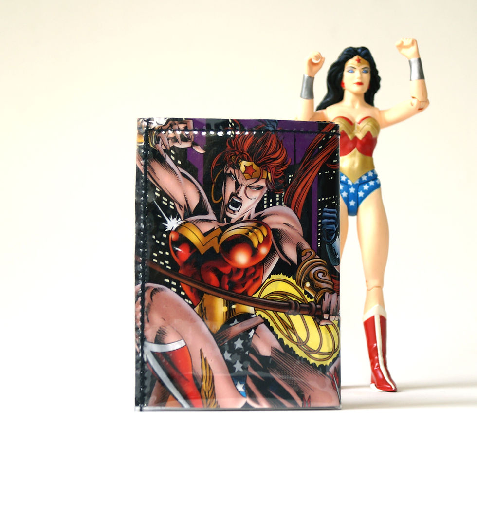 WONDER WOMAN Portemonnaie Comic Unikat (Vorne)