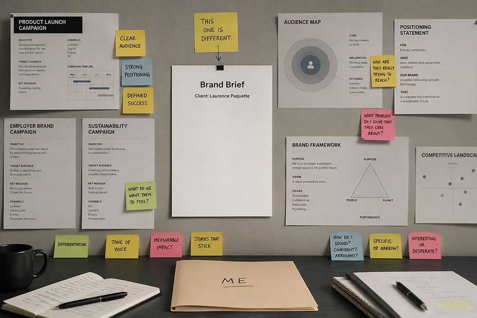 Marketing yourself is the hardest brief