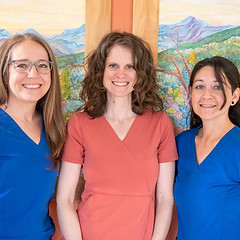 Dr Alaina Gelineau and staff