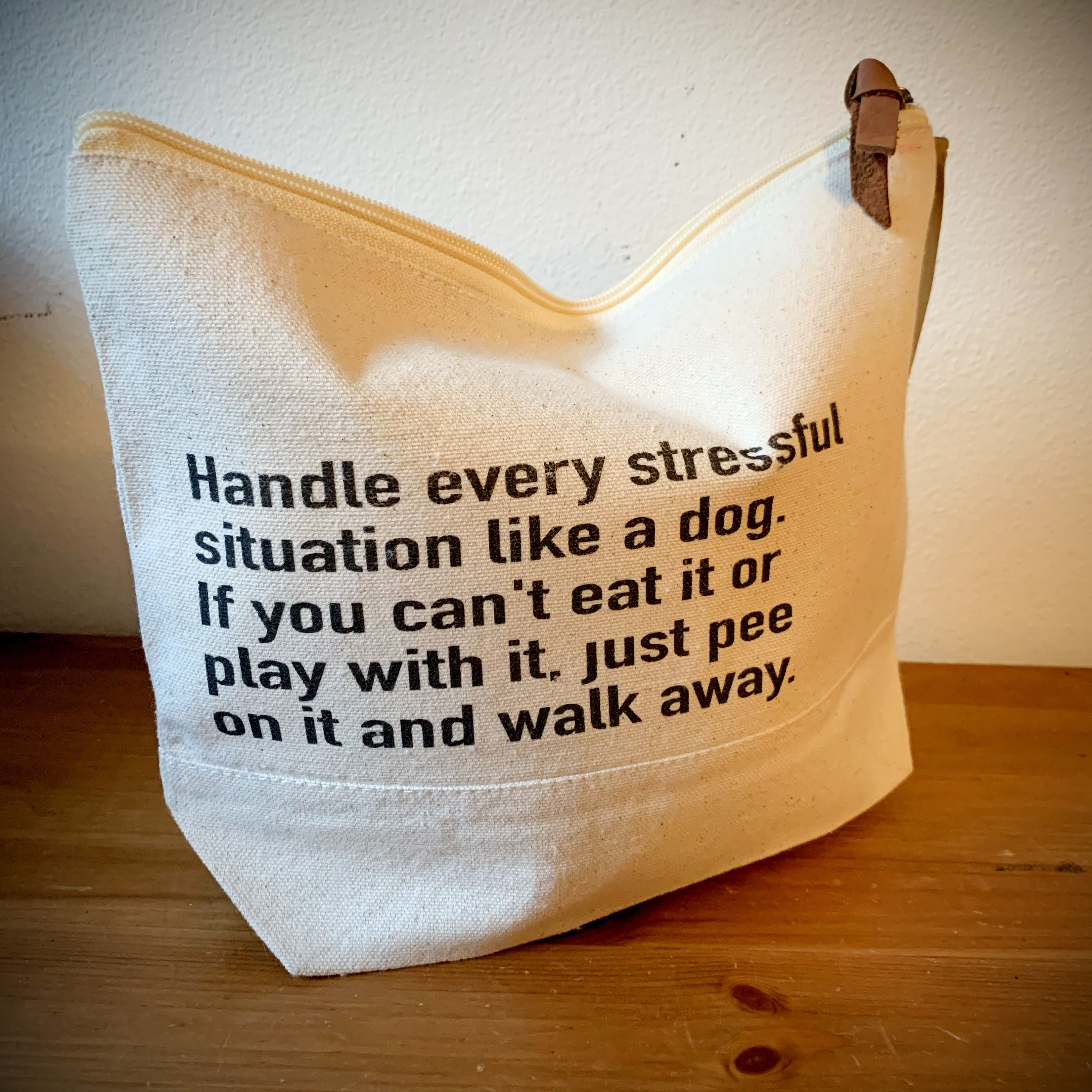 Large Humor Pouch - Like A Dog