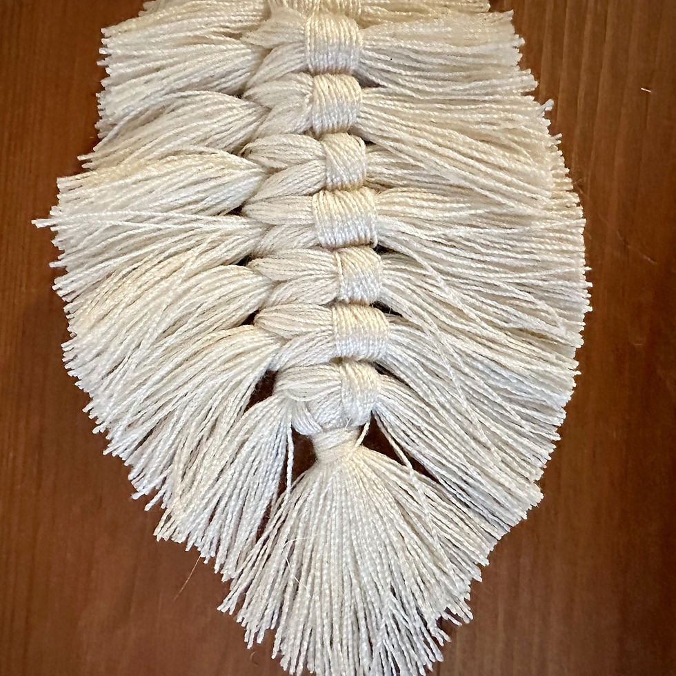 Thumbnail: Macrame Feather Keychain