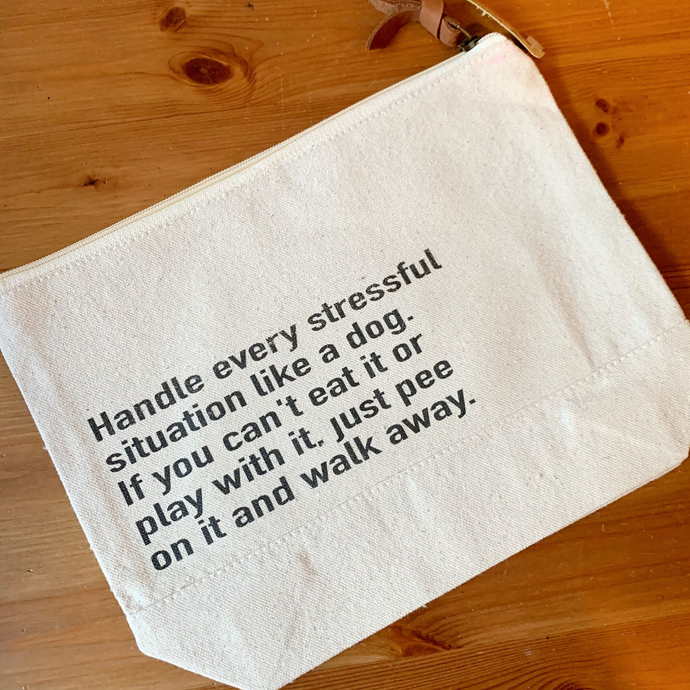 Thumbnail: Large Humor Pouch - Like A Dog