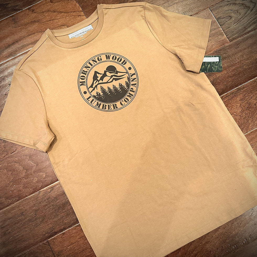 Thumbnail: M’s Brown Graphic Tee - Morning Wood