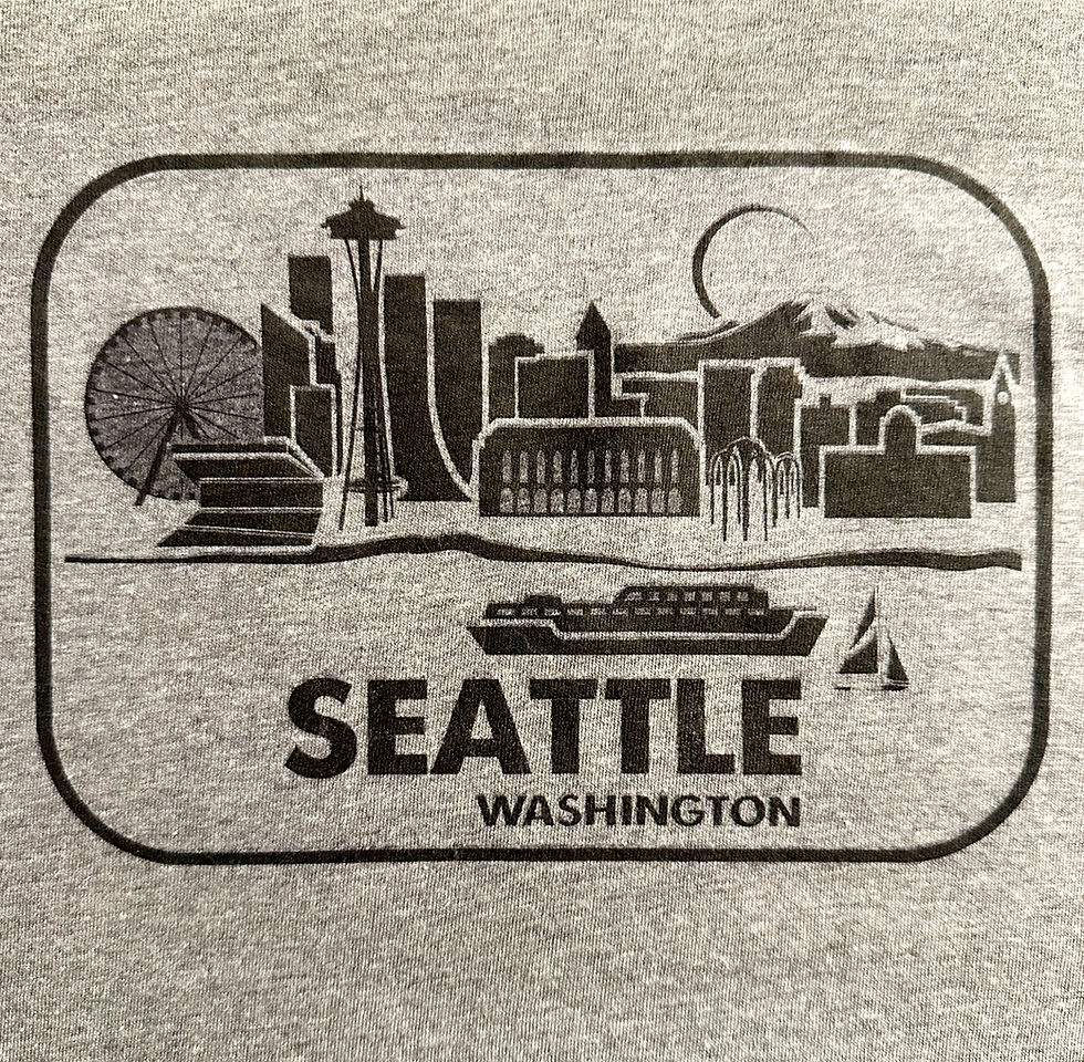 Thumbnail: M's Grey Graphic Tee - Seattle