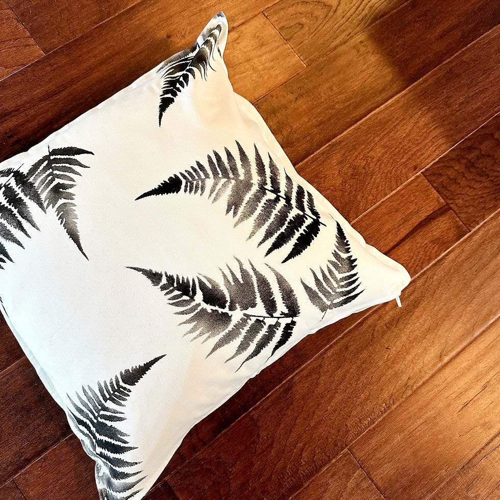 Thumbnail: Three Rivers Throw Pillow - Ferns