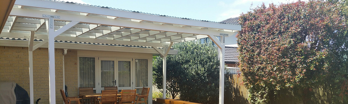 New decking and pergola