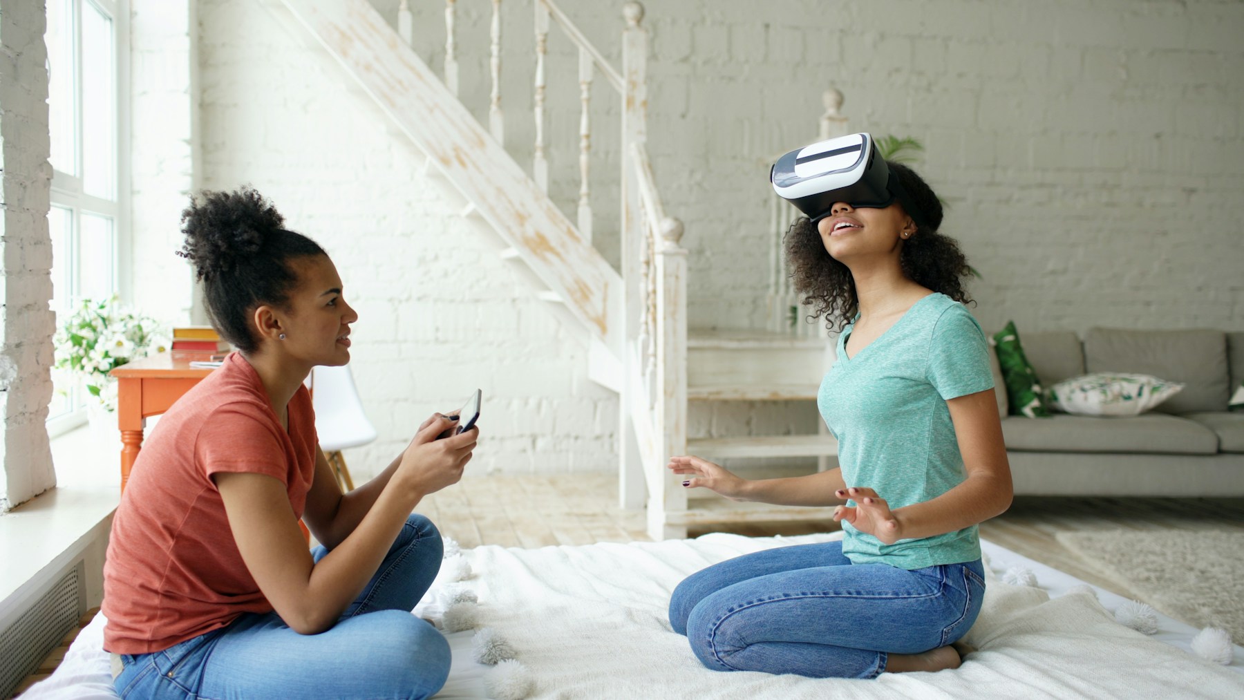 Creative collaborators using immersive technology during campaign development